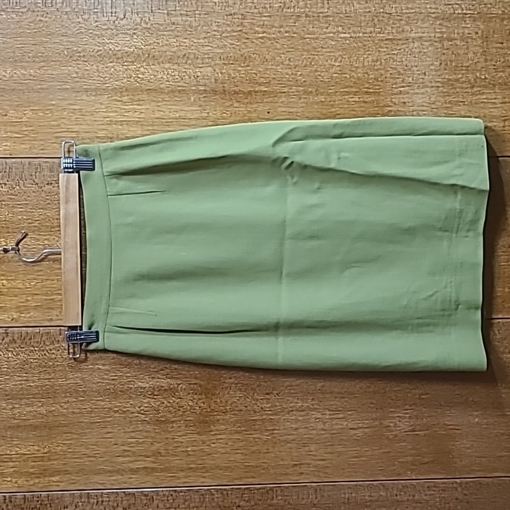 Vintage Barney's green wool pencil skirt
